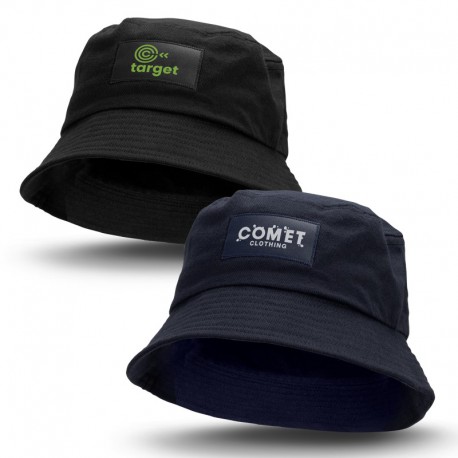 Wide Brim Hats - Bucket Hat with Patch