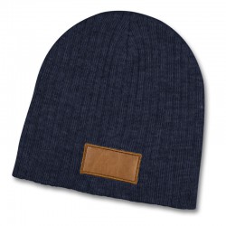 Beanies - Nebraska Heather Cable Knit Beanie With Patch