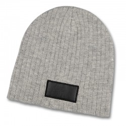 Beanies - Nebraska Heather Cable Knit Beanie With Patch