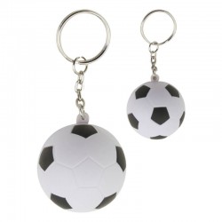 Stress Key Rings - Stress Soccer Ball Key Ring