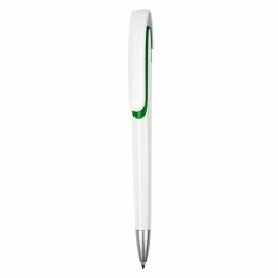 Plastic Promotional Pens - Tahlia White Plastic Pen