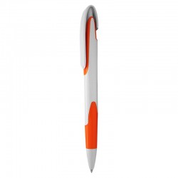 Plastic Promotional Pens - Keely White Plastic Pen