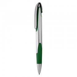 Plastic Promotional Pens - Keely Silver Plastic Pen