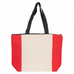 Cotton & Calico Tote Bags - Colouring Calico Zip Shopper