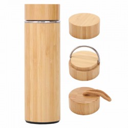 Drink Bottles - Metal - Burra Bamboo Drink Bottle 450ml