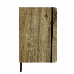 Promotional Journals & Noteboooks - Wood Look Notebook A5