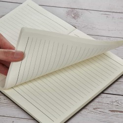 Promotional Journals & Noteboooks - Wood Look Notebook A5