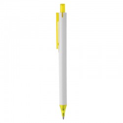 Plastic Promotional Pens - York White Plastic Pen