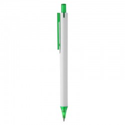 Plastic Promotional Pens - York White Plastic Pen