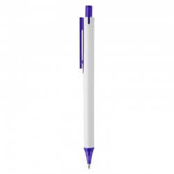 Plastic Promotional Pens - York White Plastic Pen