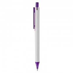 Plastic Promotional Pens - York White Plastic Pen