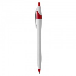 Plastic Promotional Pens - Oracle White Plastic Pen