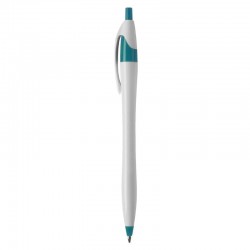 Plastic Promotional Pens - Oracle White Plastic Pen