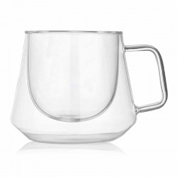 Reusable Coffee Cups - Glass - Diamond Glass Coffee Cup 230ml