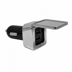 Phone & Tablet Chargers - Dual Square Metal Car Charger