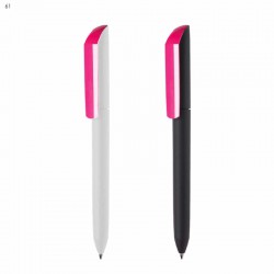 Plastic Promotional Pens - Flow F2 P-GOM K Plastic Pen
