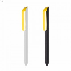 Plastic Promotional Pens - Flow F2 P-GOM K Plastic Pen