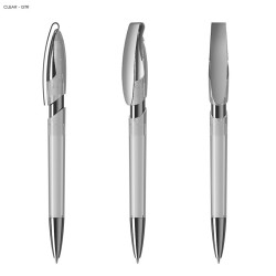 Plastic Promotional Pens - Rodeo MM Transparent Plastic Pen