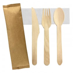 Homeware Products - 4pcs Wooden Cutlery Set