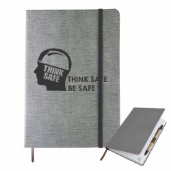 Promotional Journals & Noteboooks - Textured PU Notebook A5