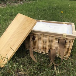 Picnic Sets - Gold Coast Wicker Picnic Cooler Basket(square)
