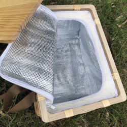 Picnic Sets - Gold Coast Wicker Picnic Cooler Basket(square)