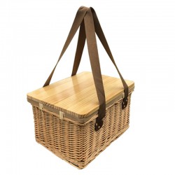 Picnic Sets - Gold Coast Wicker Picnic Cooler Basket(square)