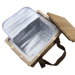 Picnic Sets - Gold Coast Wicker Picnic Cooler Basket(square)