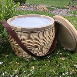 Picnic Sets - Scotch Wicker Picnic Cooler Basket(round)