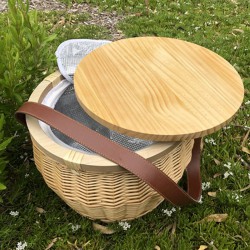 Picnic Sets - Scotch Wicker Picnic Cooler Basket(round)