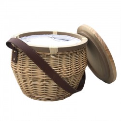 Picnic Sets - Scotch Wicker Picnic Cooler Basket(round)