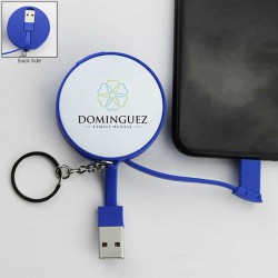 Metal Keyrings - Charging Cable Key Ring
