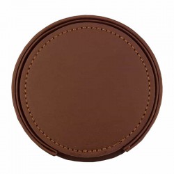 Coasters - Franklin Leather Coaster Set of 6
