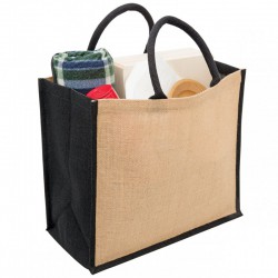 Jute Conference Bags - Eco Jute Tote with wide gusset