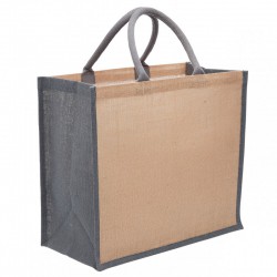Jute Conference Bags - Eco Jute Tote with wide gusset