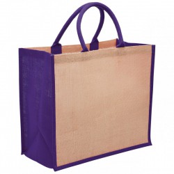 Jute Conference Bags - Eco Jute Tote with wide gusset