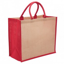 Jute Conference Bags - Eco Jute Tote with wide gusset