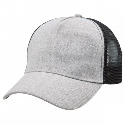 Caps - Heathered Mesh Trucker Cap