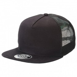 Caps - Chino Flat Peak Trucker Cap