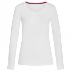 Ladies Promotional T Shirts - Stedman Womens Claire V-neck Long Sleeve T-Shirt
