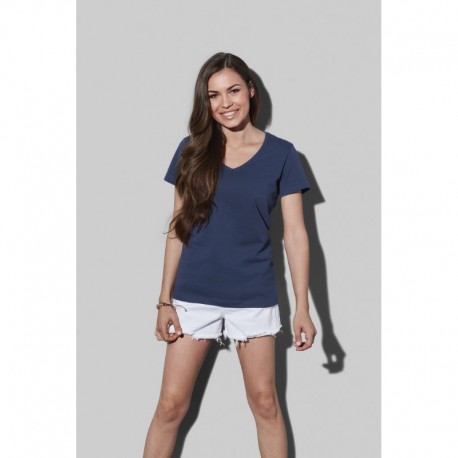 Ladies Promotional T Shirts - Stedman Womens Classic T-Shirt V-neck