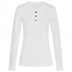 Ladies Promotional T Shirts - Stedman Womens Sharon Henley Long Sleeve T-Shirt
