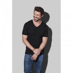 Men's Promotional T Shirts - Stedman Mens Dean Deep V-neck T-Shirt