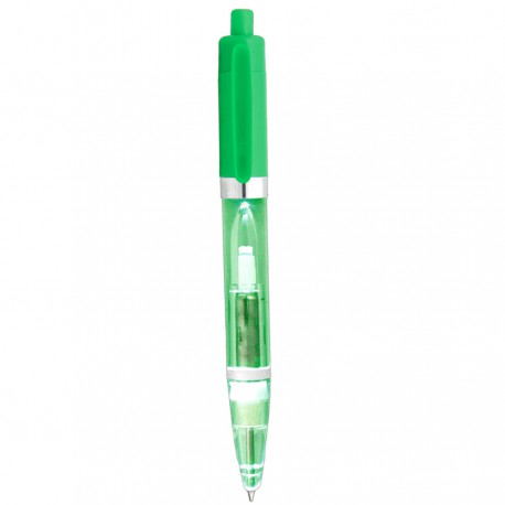 Light Up Pens - Plastic Light Plastic Pen (Green)