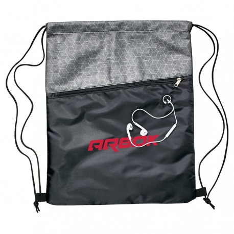 Duffle Bags & Sacks - Silver Drawstring Bag