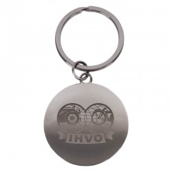 Metal Keyrings - Axil Round Keychain