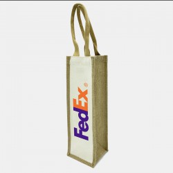 Calico & Jute Bags - Jute Single Wine Bag