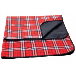 Picnic Blankets - Antigua Picnic Rug, Red Check