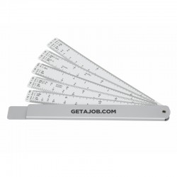 Rulers - Measure-Mate Scale Rule, Silver