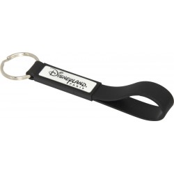 Printed Keyrings - Silicone Sling Keyring with Dome-Indent